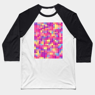 Colorful Mosaic Baseball T-Shirt